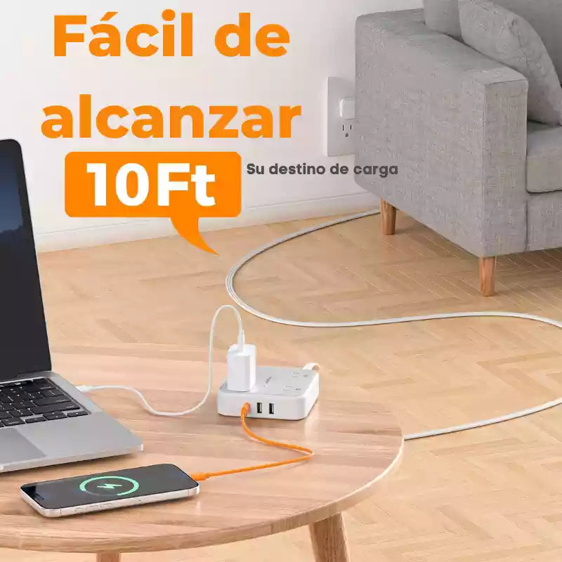 PowerStream Pro 10: La Estación de Carga Definitiva que Domina el Caos de Tus Cables ⚡