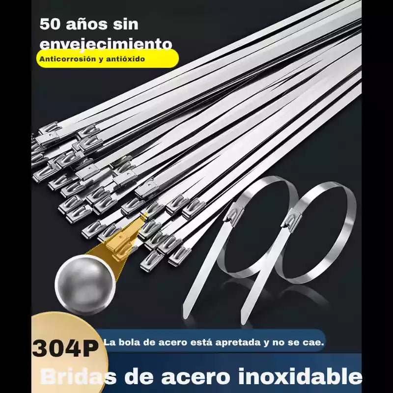 304 Unidades de Bridas Metálicas : Organiza, Sujeta y Protege con Máxima Resistencia ✨