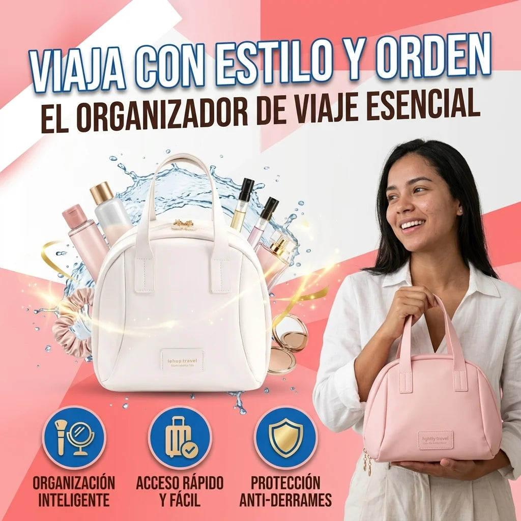 Bolsa de Maquillaje Premium + Organización Total en Cada Viaje💼✨