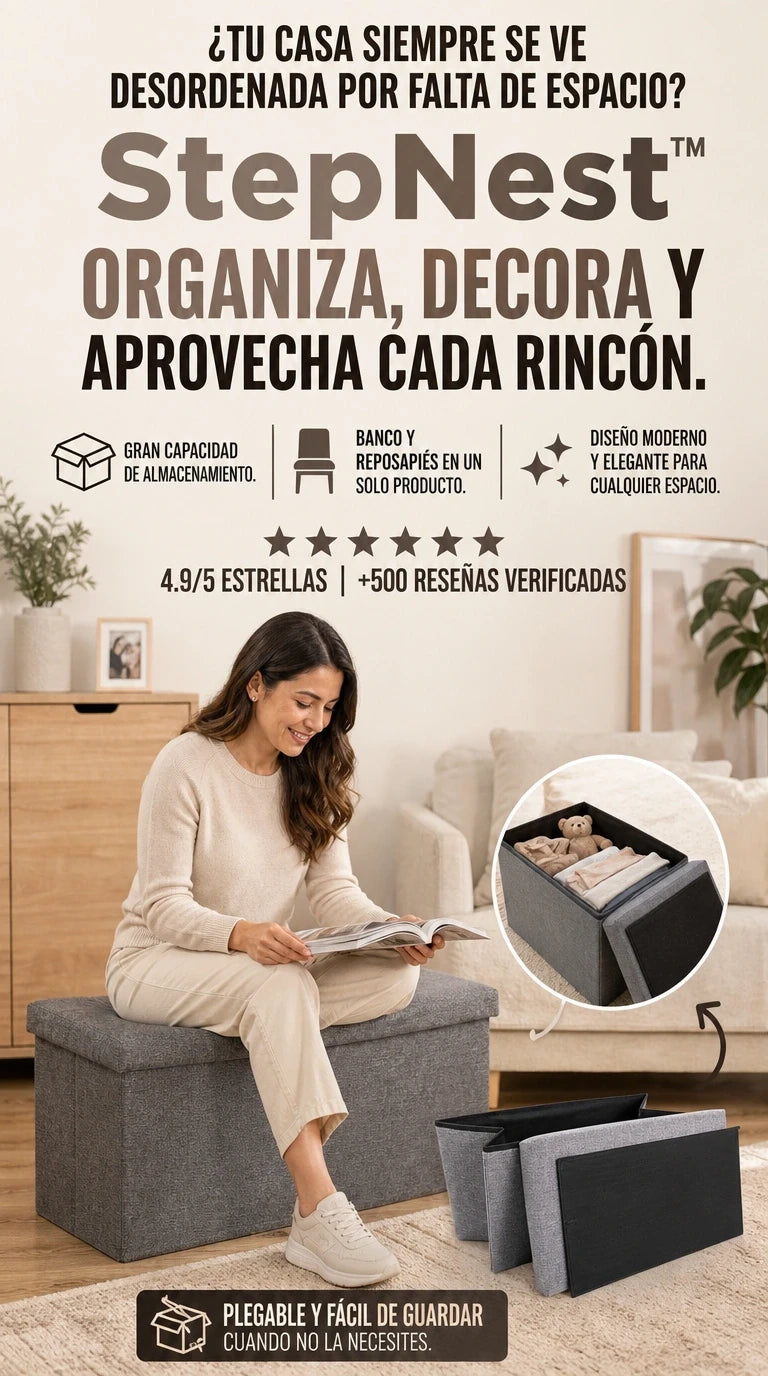 StepNest™ | Más espacio, orden y comodidad en cada rincón