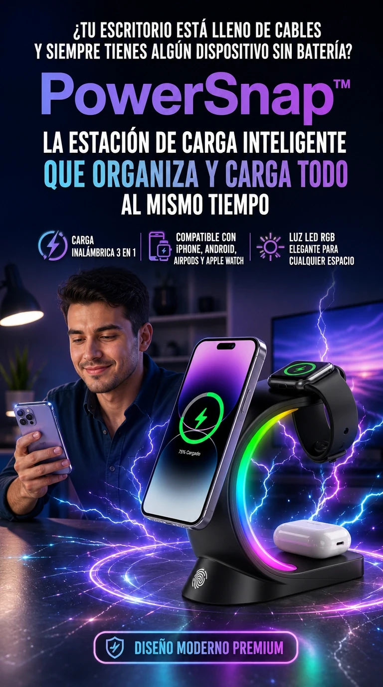 PowerSnap™ | Carga Magnética Rápida Donde Estés