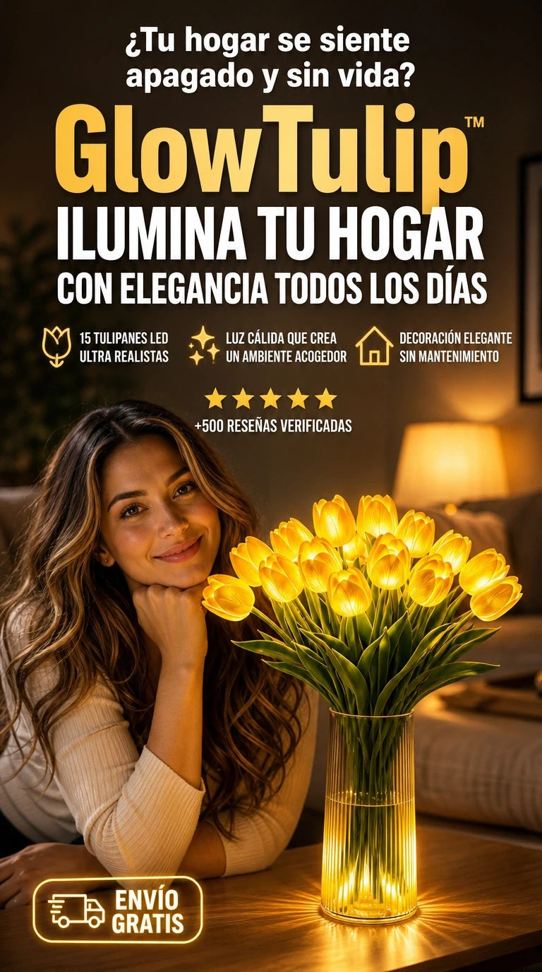 GlowTulip™ | Ilumina tus espacios con un jardín eterno de tulipanes LED