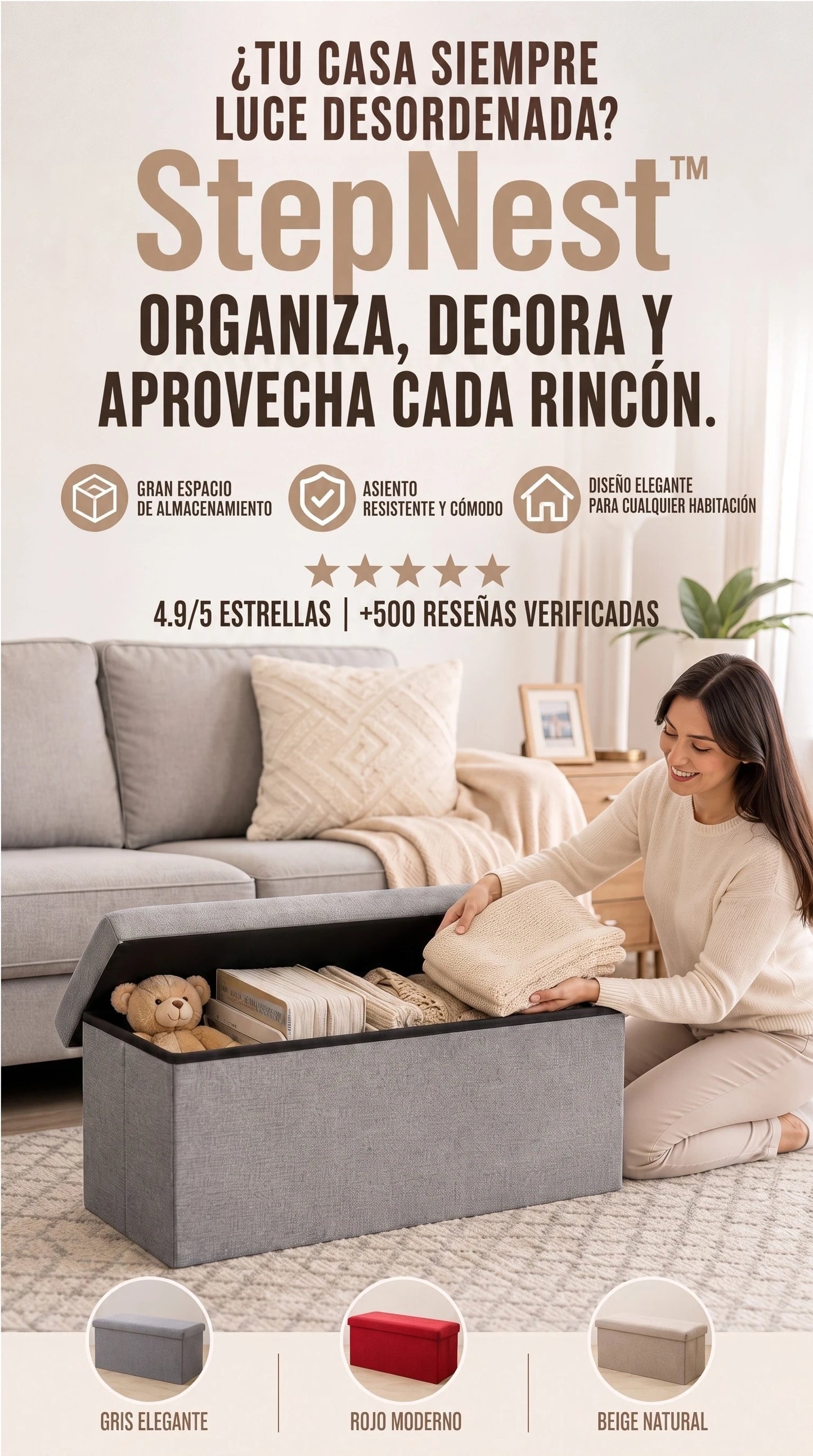 StepNest™ | Más espacio, orden y comodidad en cada rincón