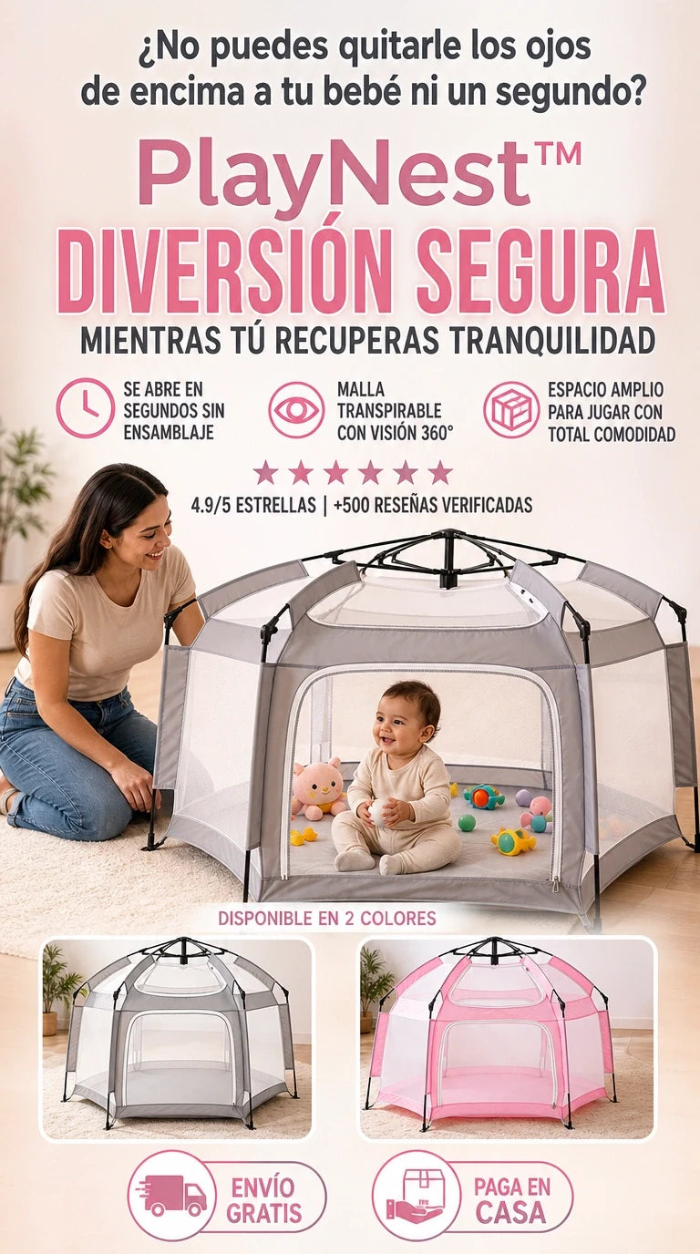 PlayNest™ | Un espacio seguro para que tu bebé juegue con total tranquilidad