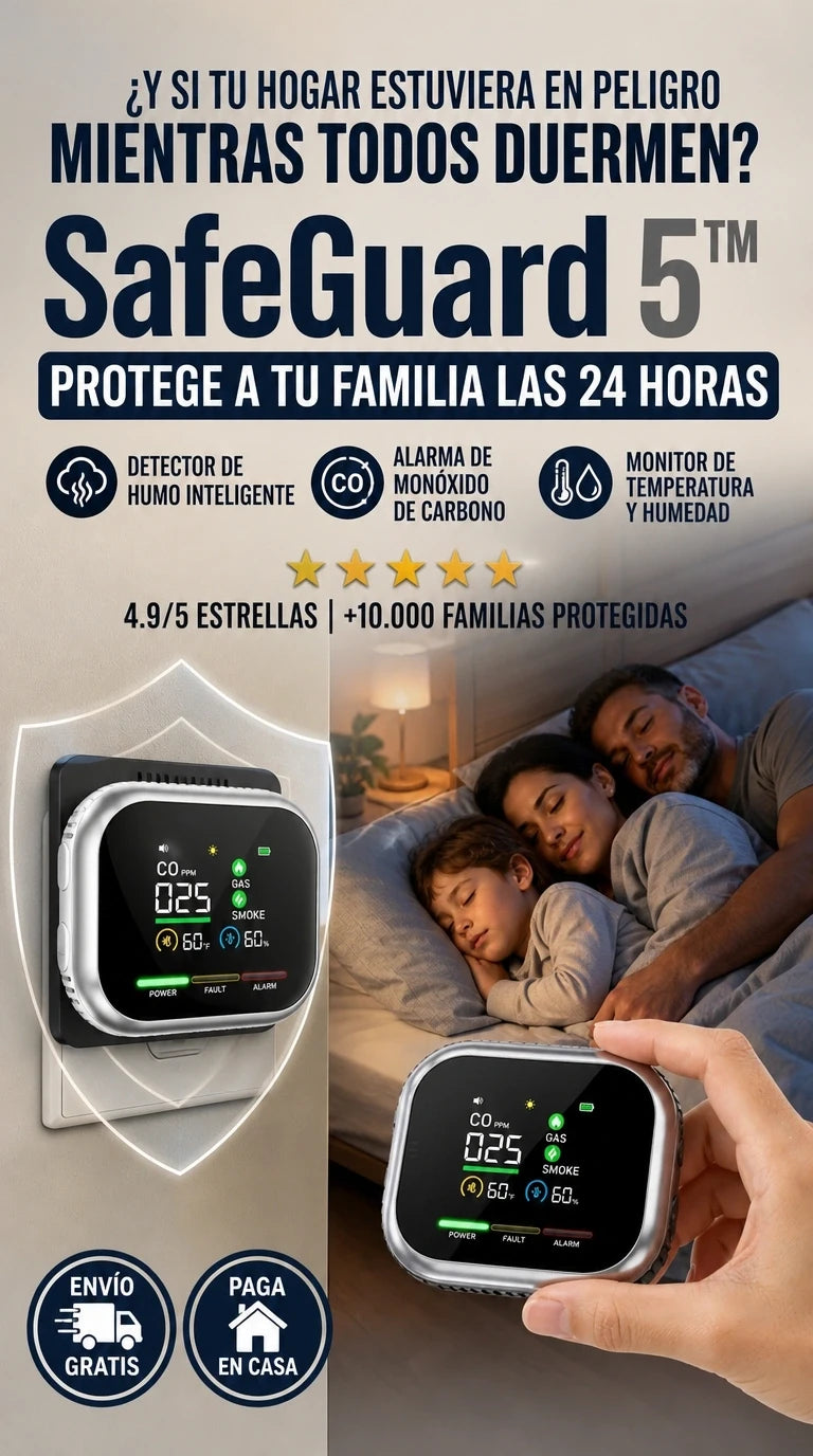 SafeGuard 6™ | Protege a tu familia con monitoreo inteligente las 24 horas