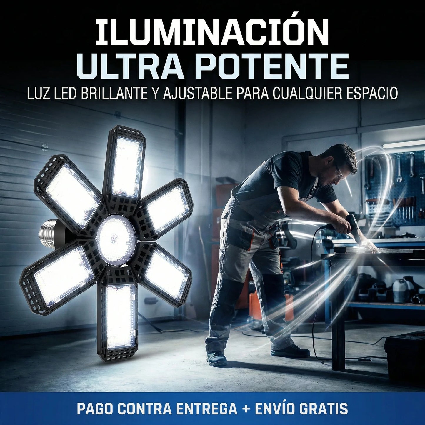 Bombilla LED Deformable — Ilumina Cada Rincón Sin Instalaciones💡