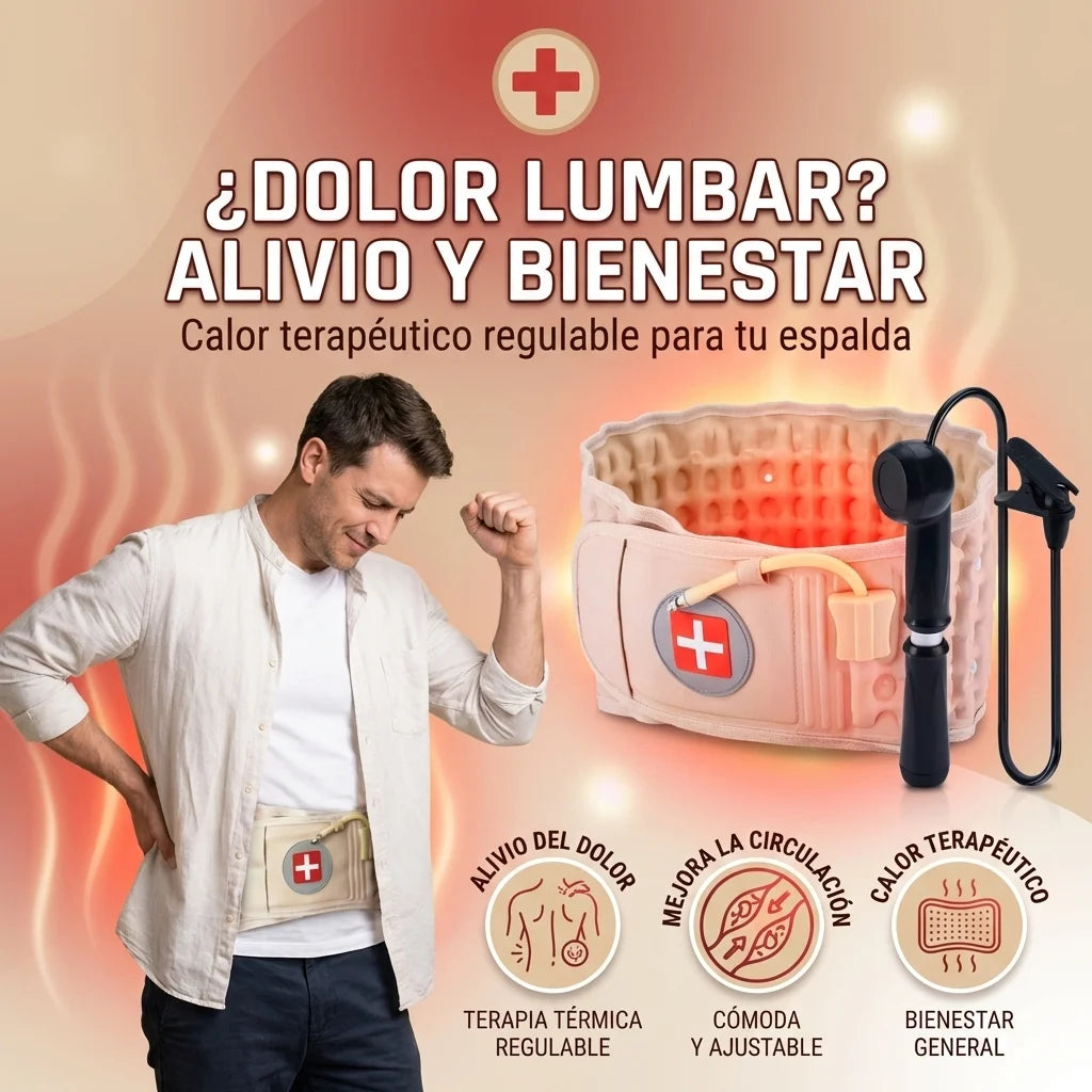 Cinturón de Descompresión Lumbar – Alivio Real para tu Espalda🧘🏻♀️