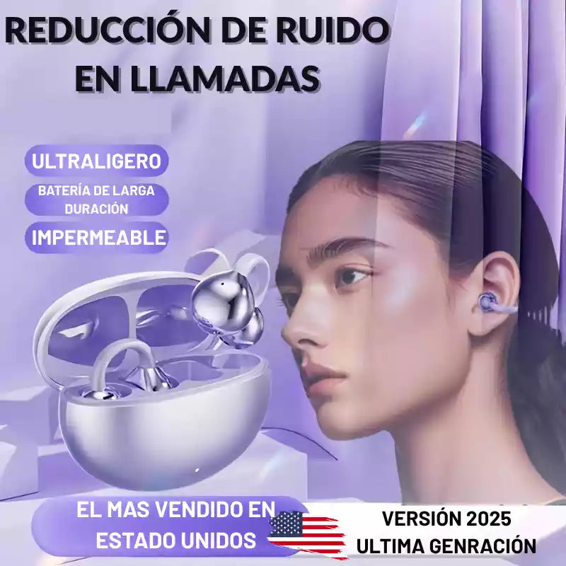 Audífonos Bluetooth X5 Pro con Clip: Lo último del 2025🤩🔥
