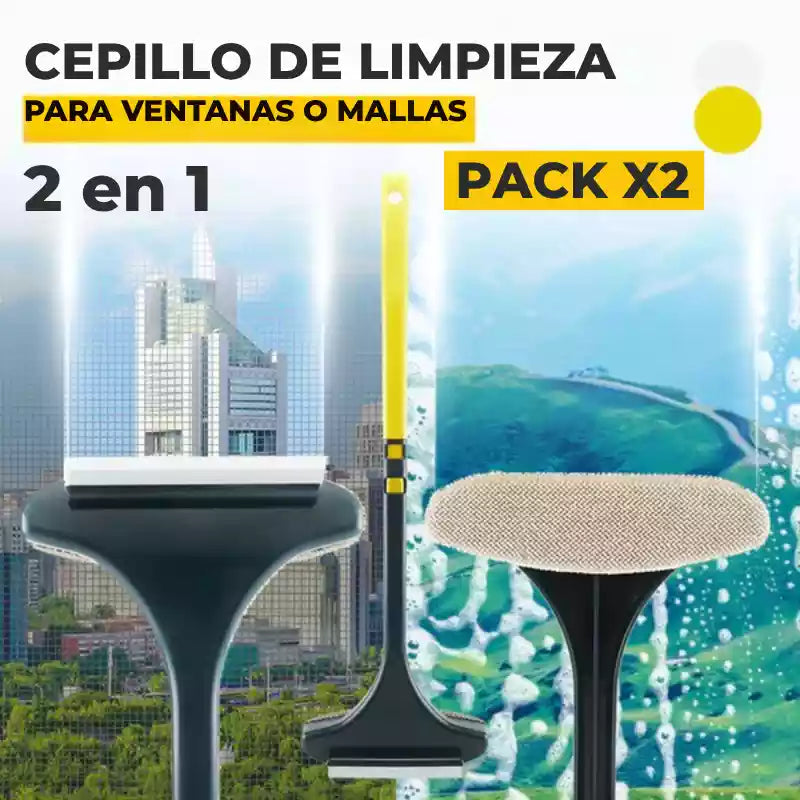Cepillo 2 en 1 para Mosquiteras PACK X2 – Limpieza Profunda Sin Esfuerzo ✨