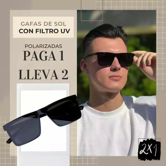 Gafas de Sol paga 1 lleva 2 Estilo Moderno y Protección Superior