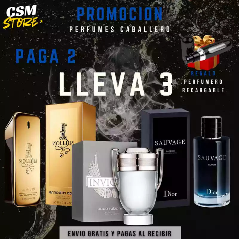 KIT 3 PERFUMES POR EL PRECIO DE 2