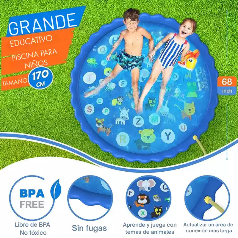 ¡Diversión Acuática sin Líos! – Almohadilla de Salpicaduras para Niños
