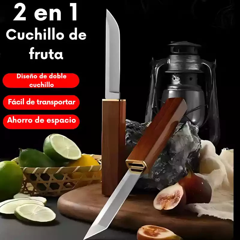 Cuchillo Doble Dragón & Fénix – Cortes Precisos en Segundos!🔥