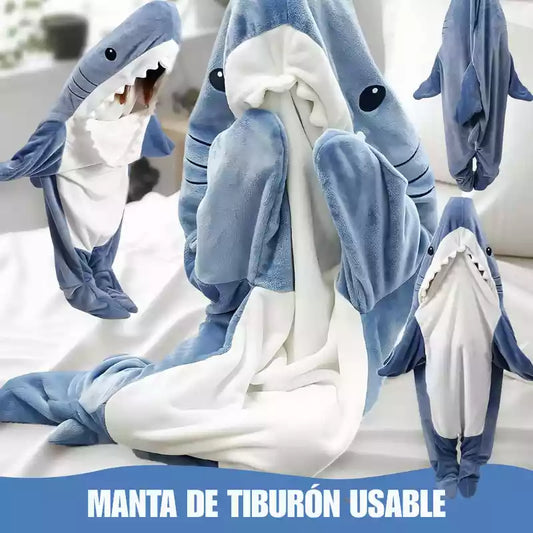 Manta Pijama Shark™: Abraza el confort con estilo único 🦈✨