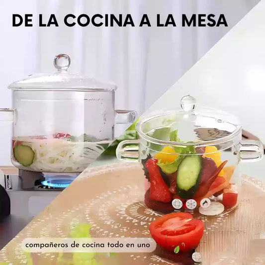 Vidrio Borosilicato Resistentex – Elegancia Indestructible para tu Cocina✨