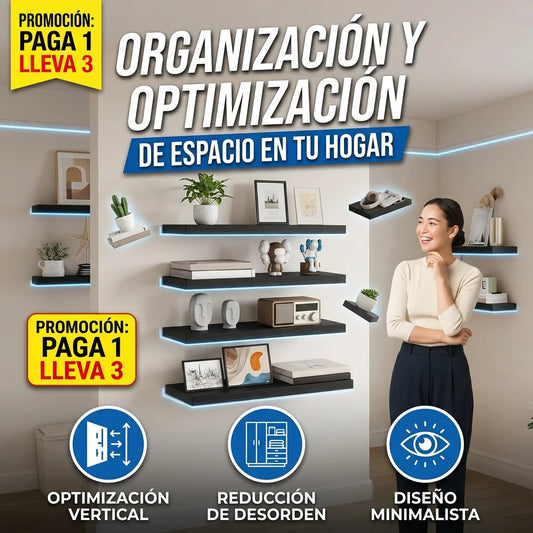 Repisas Flotantes PACK X3 – Orden elegante sin ocupar espacio🏡