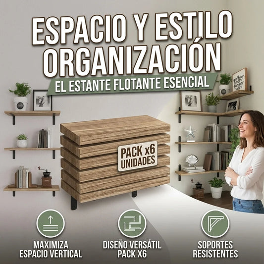 RepisaFlot™ Pack x6 – Orden elegante sin ocupar espacio🏷️