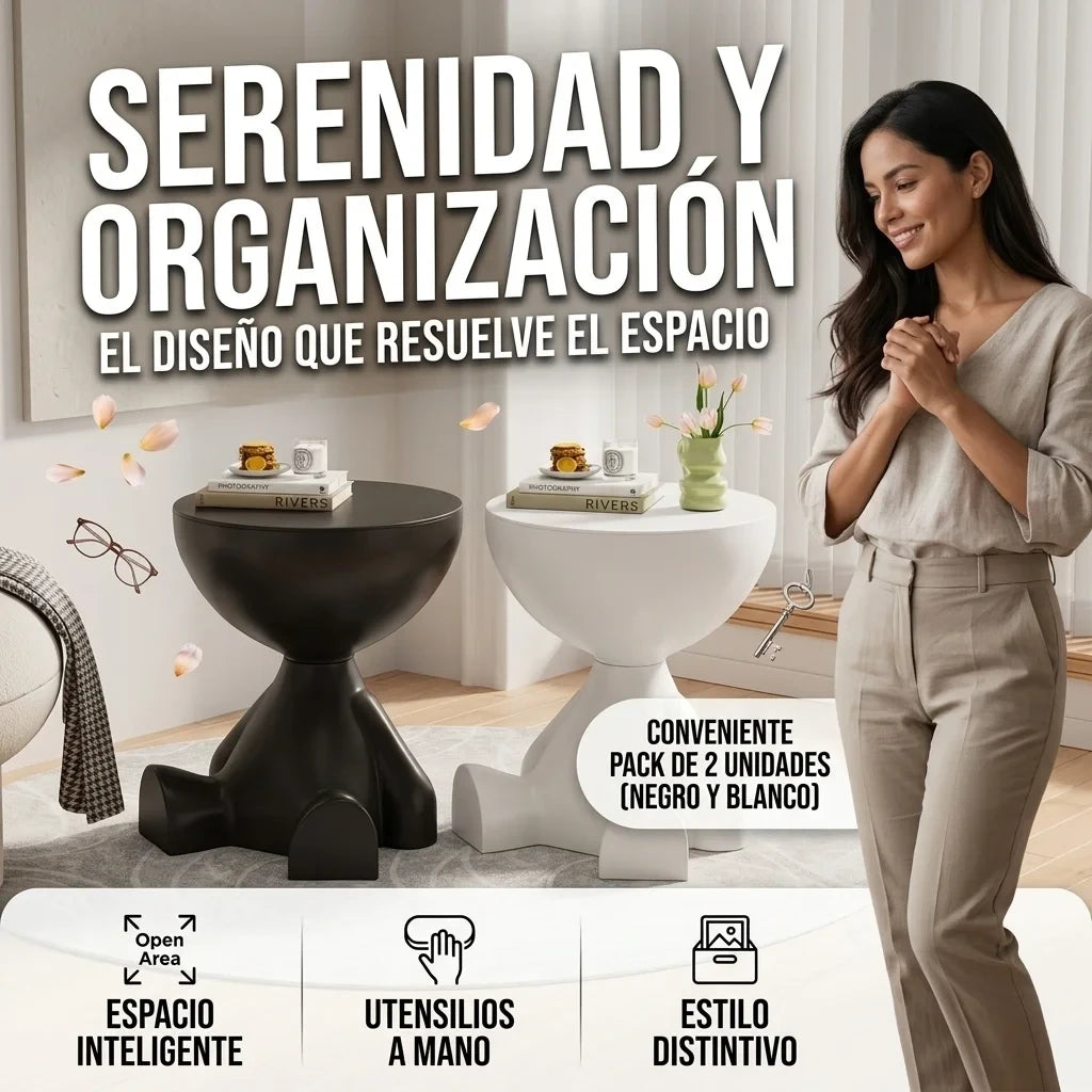 BearSide™ PACK X2 | Mesa de Noche Decorativa que Organiza y Enamora🧸
