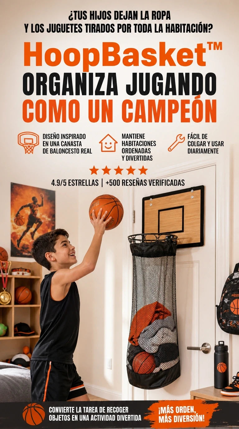 🏀 HoopBasket™ | Convierte el Orden en Diversión
