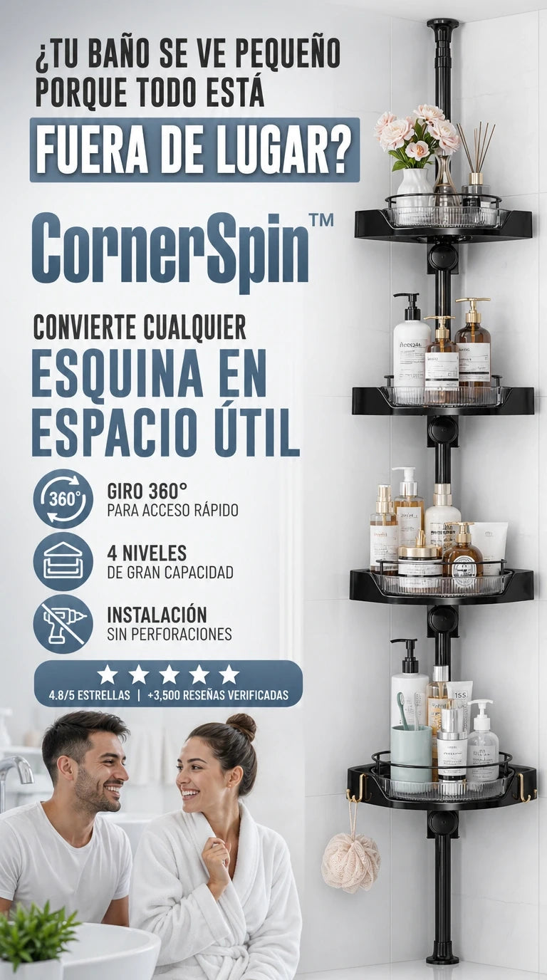 CornerSpin™ | Aprovecha Cada Esquina y Mantén Todo en Orden