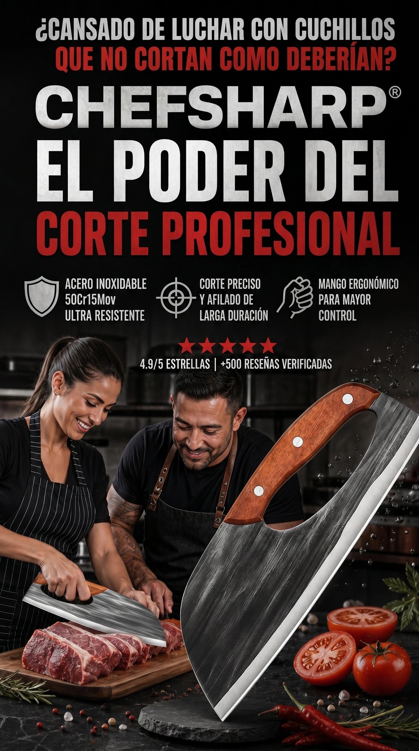 CHEFSHARP® | Corte Profesional Sin Esfuerzo