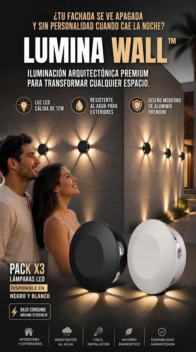 LUMINA WALL™ | Ilumina y Embellece Tus Espacios con Elegancia Moderna
