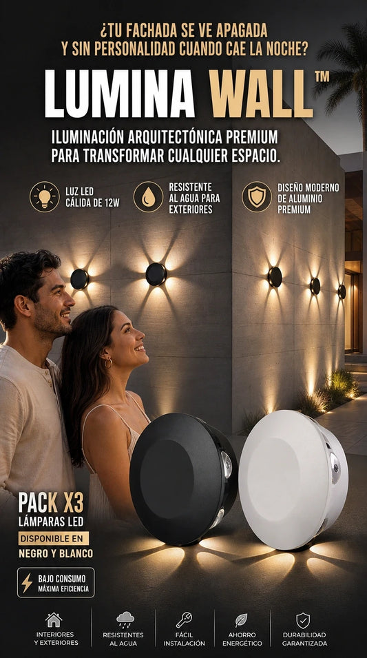 LUMINA WALL™ | Ilumina y Embellece Tus Espacios con Elegancia Moderna