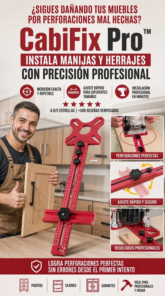 CabiFix Pro™ + Perforaciones Precisas y Profesionales