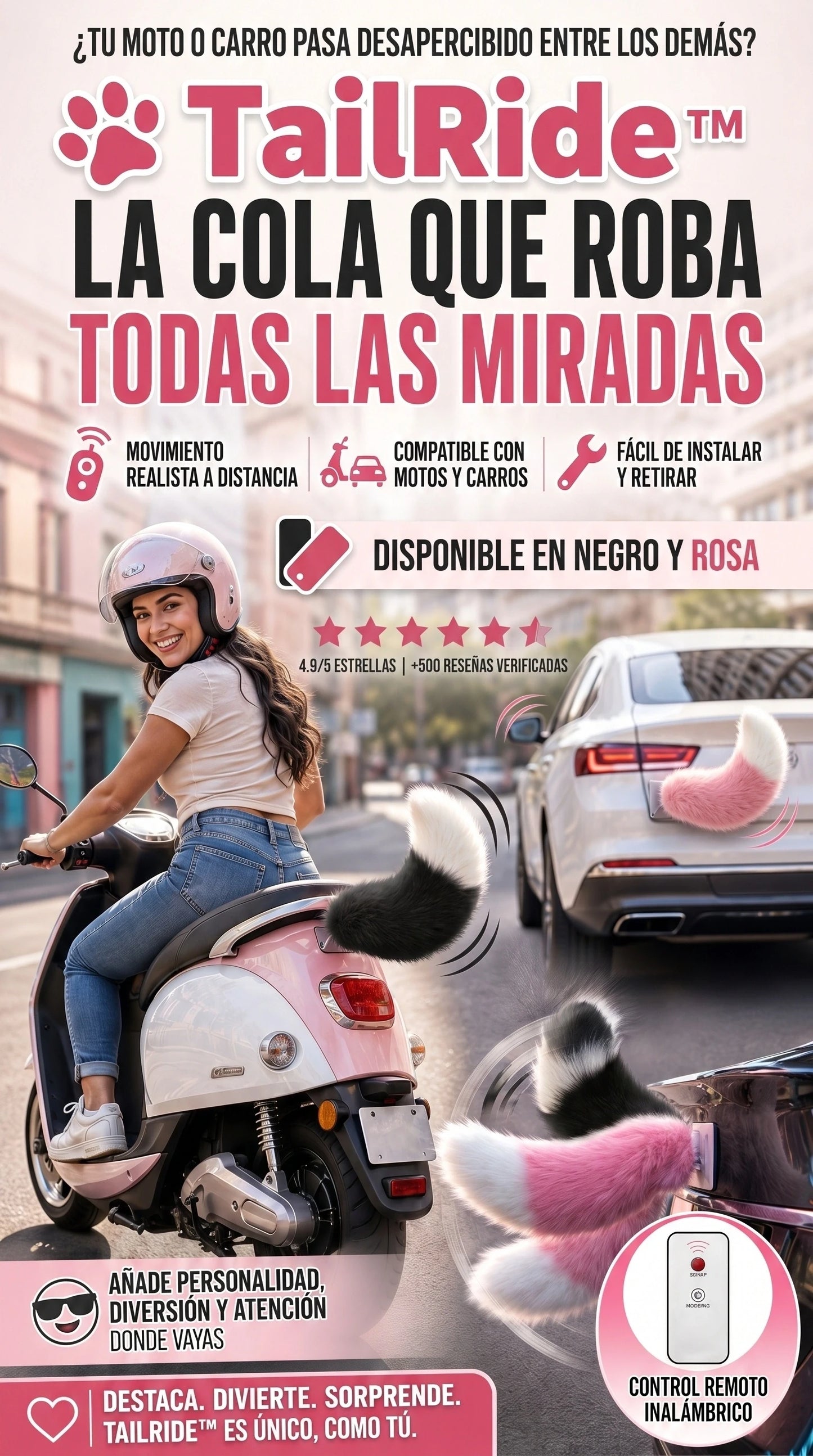 TailRide™ | Haz Que Tu Moto Robe Todas Las Miradas Donde Vayas