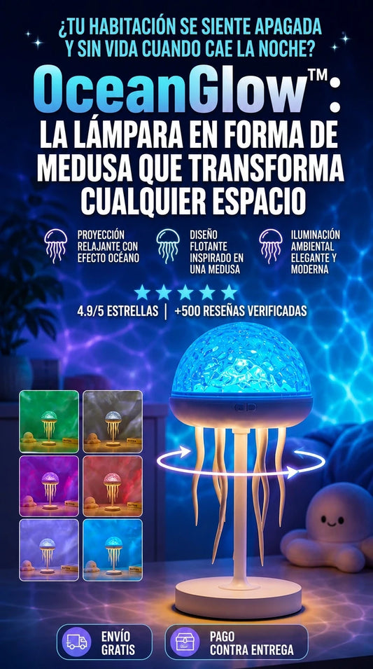 OceanGlow™ | Convierte cualquier habitación en un océano de calma y magia 🌊✨