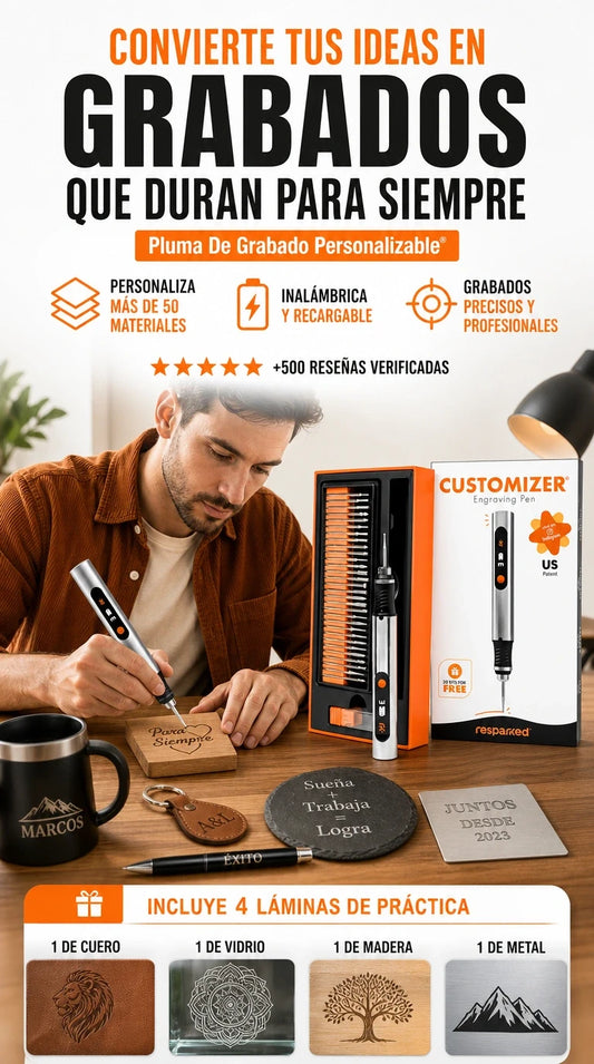 Pluma de Grabado Personalizable® – Precisión Total en Cada Trazo✒️