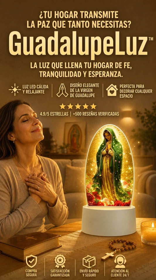 GuadalupeLuz™ | Ilumina tu hogar con paz, fe y serenidad