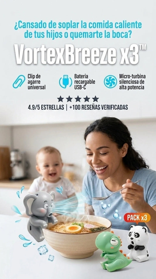 VortexBreeze Pack x3: El Aliado Portátil para Enfriar Tus Alimentos Al Instante