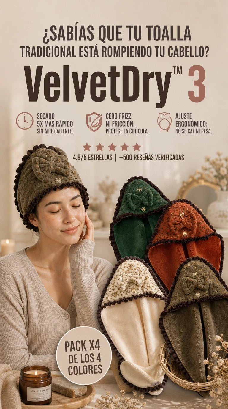 VelvetDry Lazo Chic: Secado exprés sin maltratar tu melena y con elegancia natural