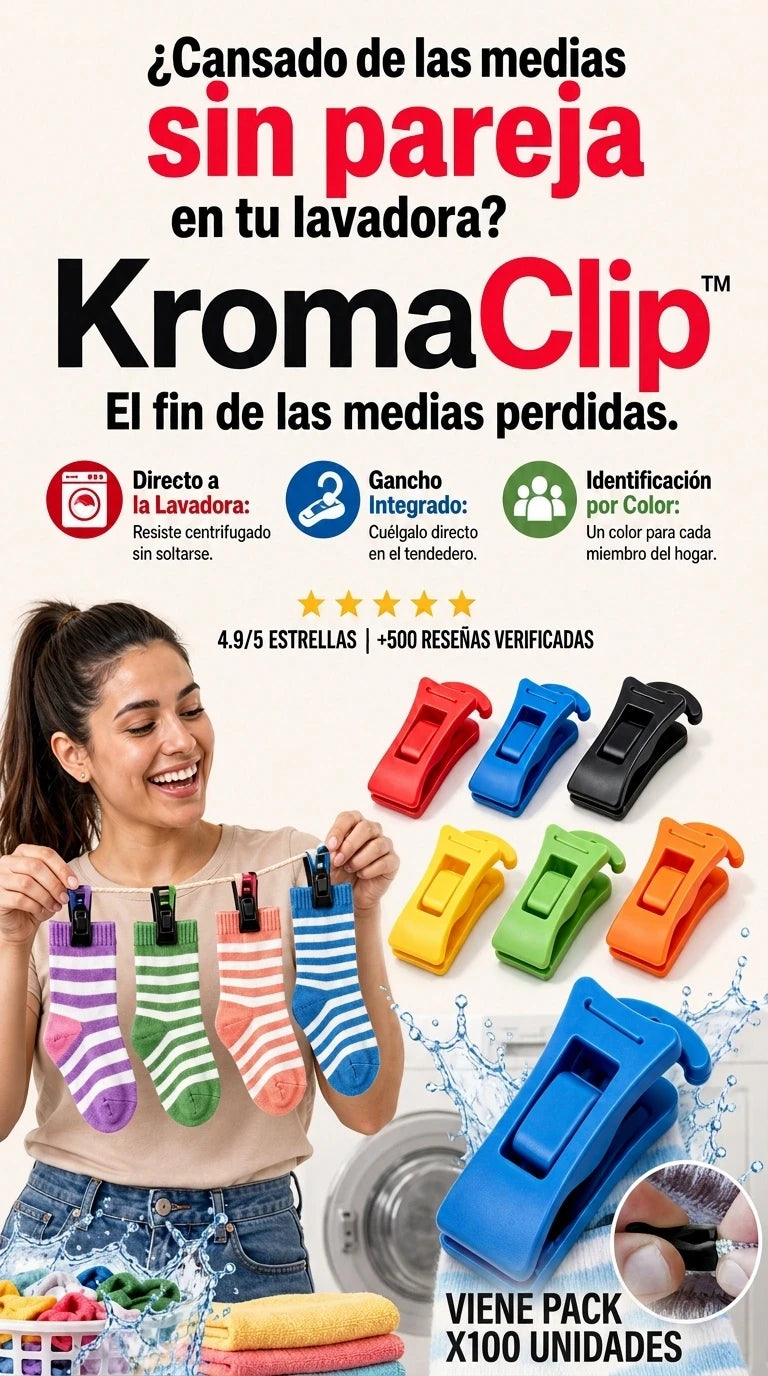 KromaClip Pro X100 – El sistema antivuelco definitivo que mantiene tus pares unidos