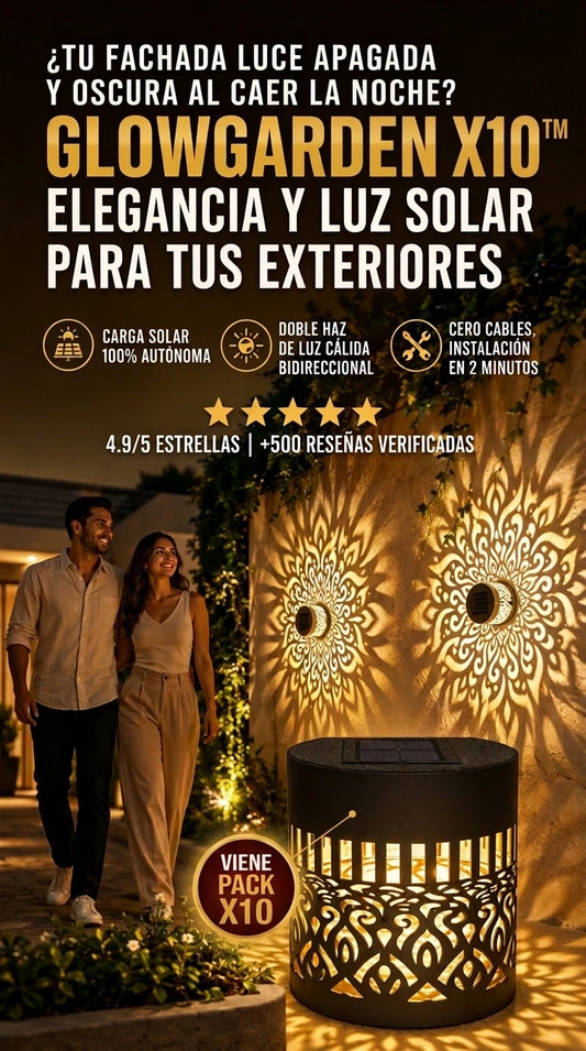 Lamparas solares Glow™ Pack x10 | Ilumina y Decora tus Espacios sin Cables🏷️
