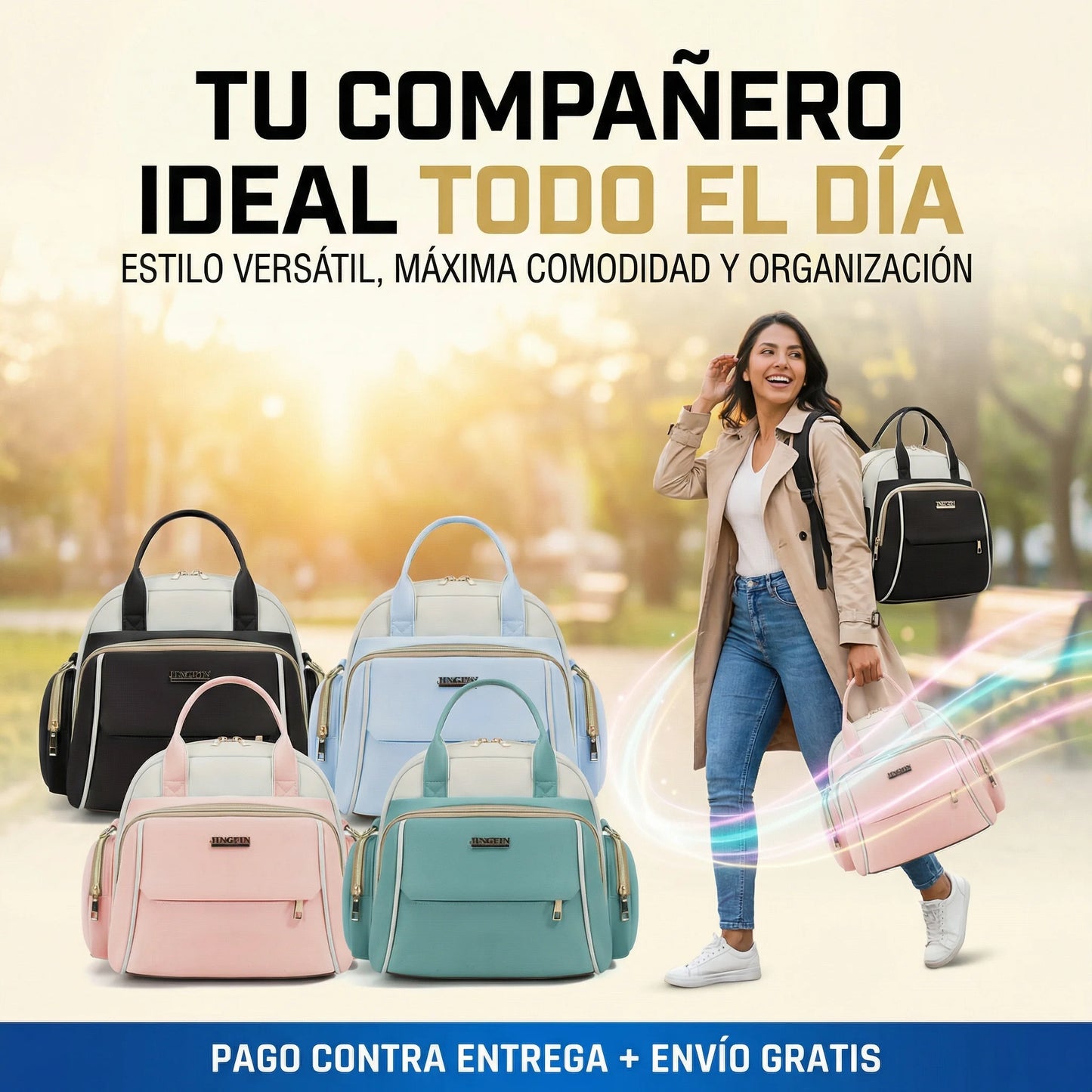 MomCare Flex™ – Organización total y libertad de movimiento para tu día a día👜