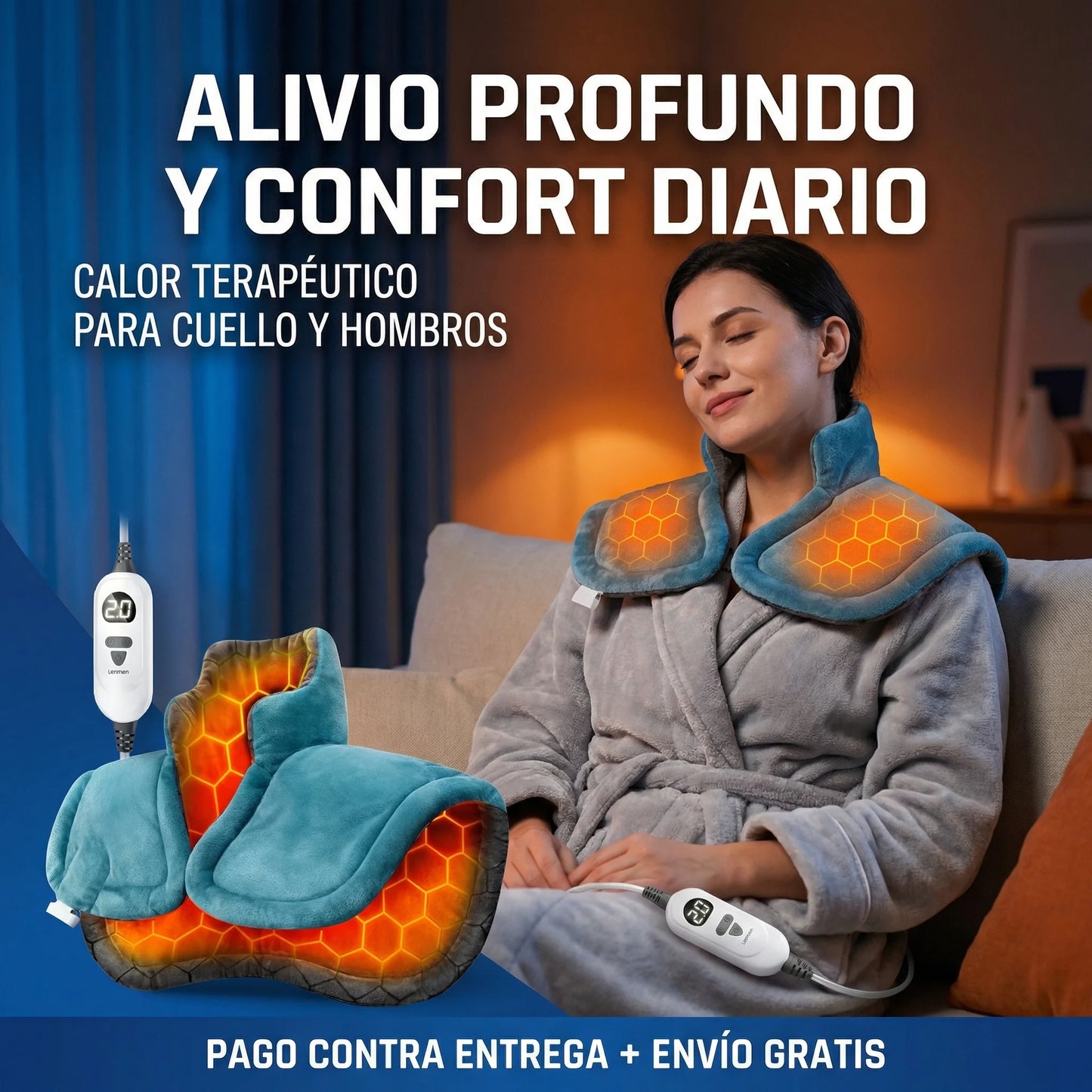 Almohadilla Térmica Instantánea | Calor relajante en segundos🔥